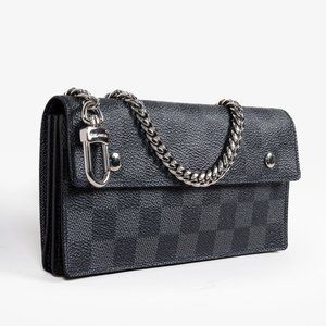 Louis Vuitton Damier Graphite Chain Wallet